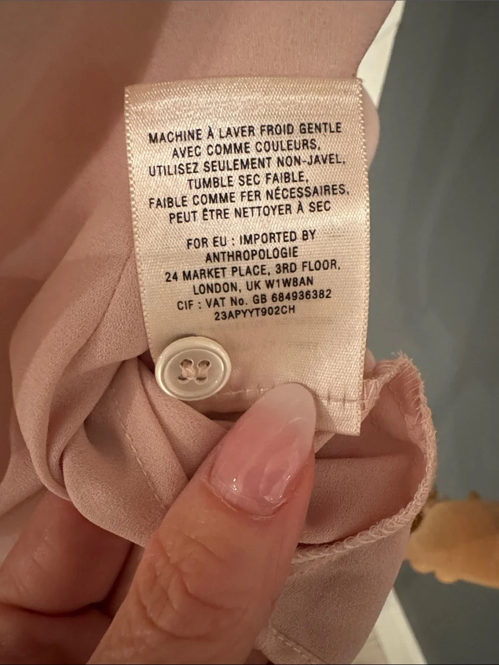 Anthropologie Brand Meadow Rue. Sleeveless Scallop-Trim. Blush Pink. Size 4 - Picture 9 of 9